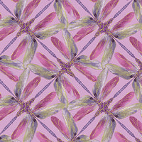 Dance Of The Dragonfly: Pinwheel Geo Lilac/Pink by Benartex