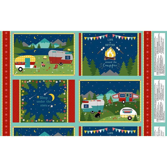 Wilmington Gone Glamping Placemats Panel