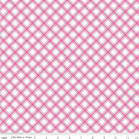 I'd Rather Be Glamping Pink Plaid Coordinate by Riley Blake