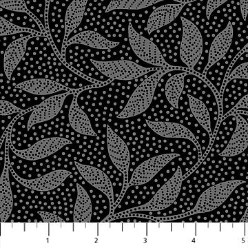 Dolce Vita: Tuscany Leaves (Black/Grey)