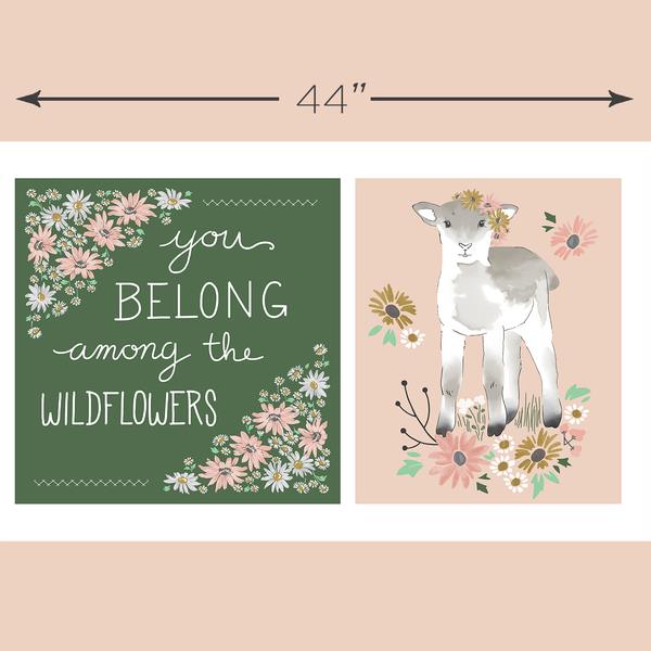 Lamb: Project Panel in Sunny Afternoon by Hawthorne Fabrics