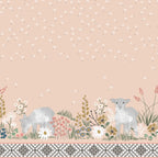 Lamb: Spring Meadow Border in Sunny Afternoon (Shell Pink)