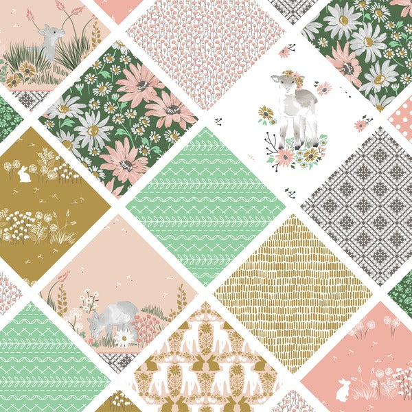 Lamb: Sunday Picnic in Sunny Afternoon (Pink/Multi) 140 cms Wide