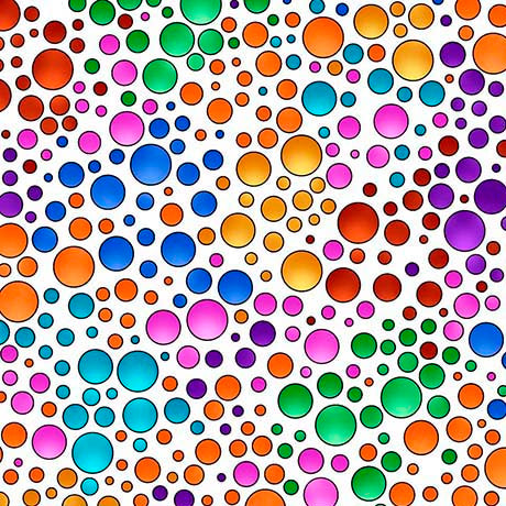 Carnivale: Party Time Dots (White/Multi)