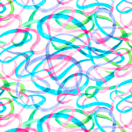 Delilah: Squiggles (White/Pink/Blue)