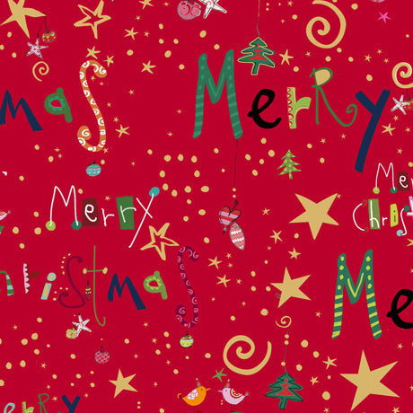 Merry Christmas Red by QT Fabrics