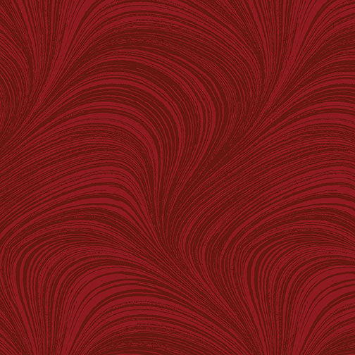 Wave Texture - Medium Red by Benartex - Three Wishes Patchwork Fabric