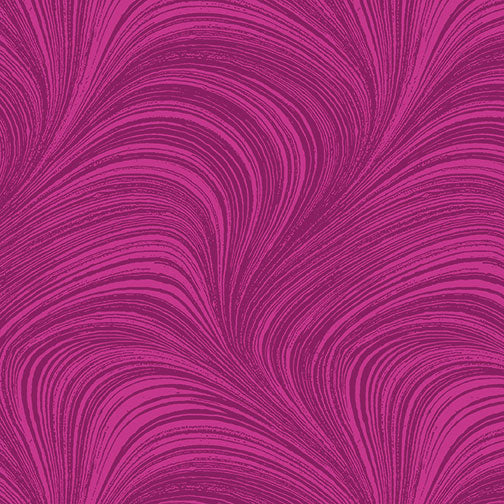 Wave Texture - Fuchsia Pink by Benartex