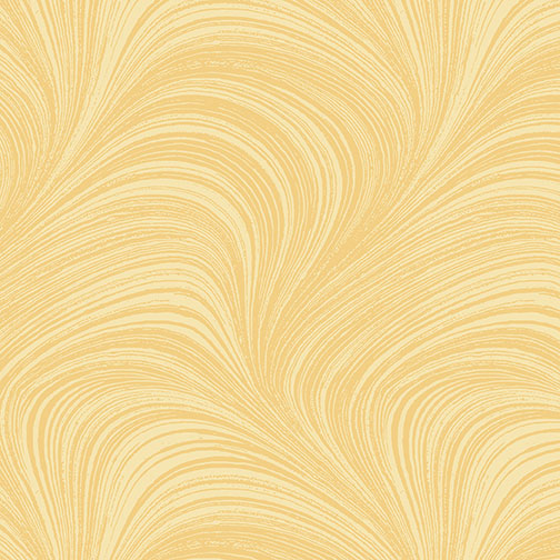 Wave Texture - Yellow by Benartex - Three Wishes Patchwork Fabric