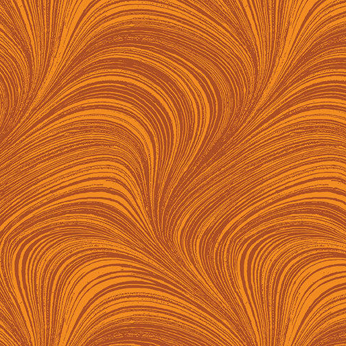 Wave Texture - Pumpkin by Benartex
