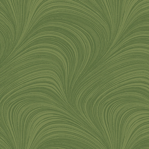 Wave Texture Basil - Jackie Robinson Benartex - Three Wishes Patchwork Fabric