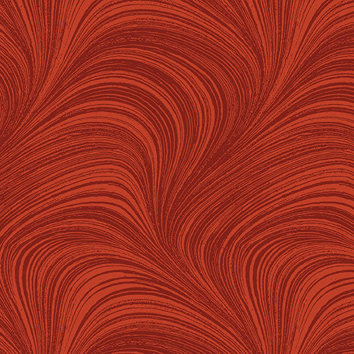 Wave Texture Paprika - Jackie Robinson Benartex - Three Wishes Patchwork Fabric