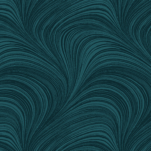 Wave Texture Pearlescent - Dark Teal by Benartex - Three Wishes Patchwork Fabric