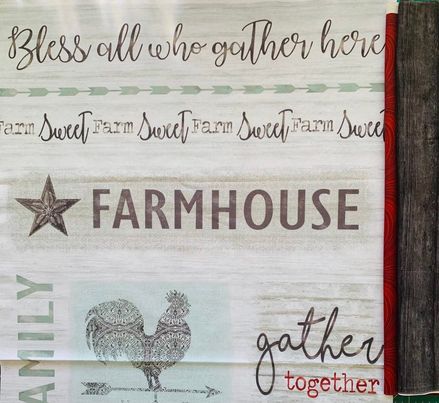 Farm Sweet Farm: Farmhouse Panel + 2 x 50 cms coordinates