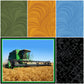 Farm Machines: Harvester Panel (Green) + 4 x 50cms Coordinates