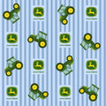 John Deere Nursery: Tractors Blue Stripe (Licensed)