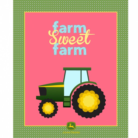 John Deere Nursery: Pink Panel (Licensed)