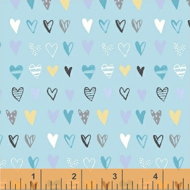 Bah Bah Baby: Hearts (Blue)