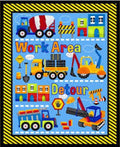 My Favourite Trucks: Construction Site Panel (Blue)