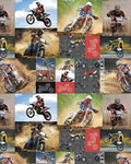 Dirt Bikes: Collage Allover - Three Wishes Patchwork Fabric