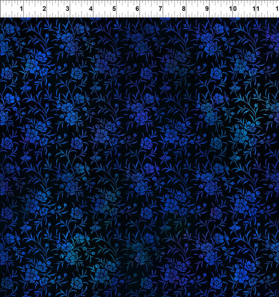 Tapestry Sprigs Blue by Jason Yenter for In The Beginning