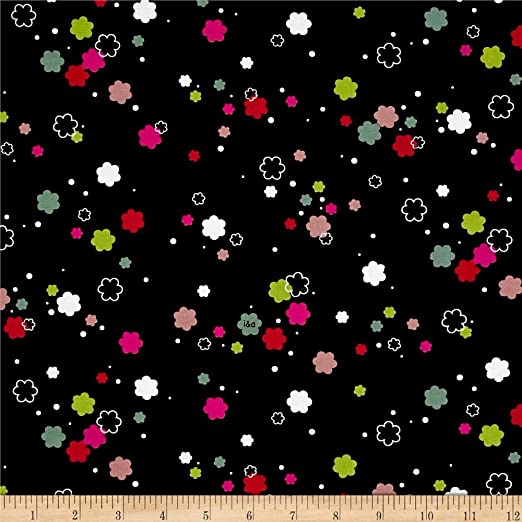 Wool Ewe: Flowers (Black)
