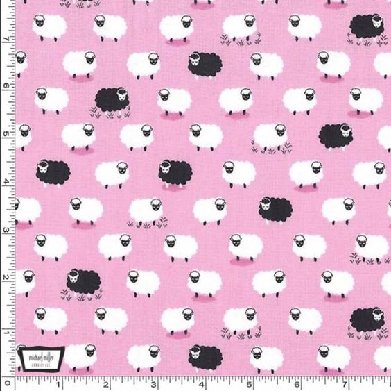 Counting Sheep Pink by Michael Miller