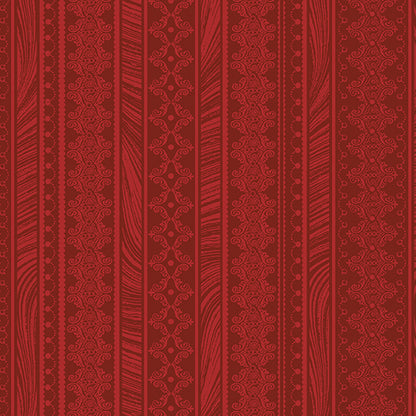 Magnificent Blooms: Nouveau Stripe (Red)