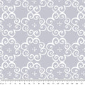 Social Butterfly: Flower Scroll Gray by Benartex - Three Wishes Patchwork Fabric