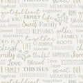 Farm Sweet Farm: Family Words (White) - Three Wishes Patchwork Fabric