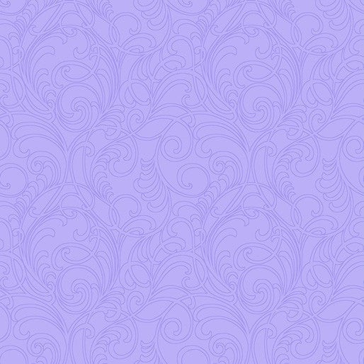 Accent on Magnolias: Meadow Scroll (Light Purple)