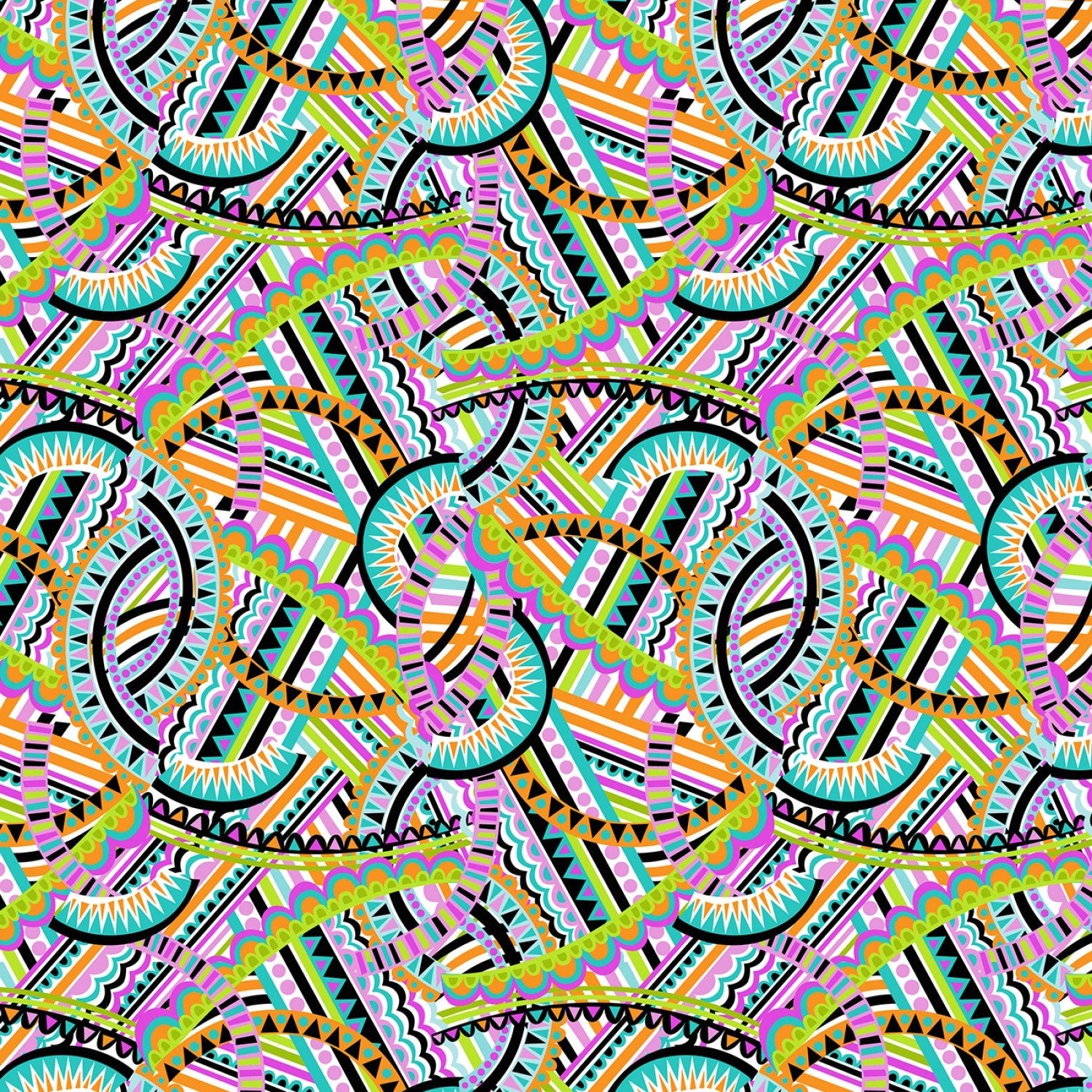 Feathers & Foliage: Kaleidoscope (Green)