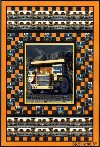 Haulpak: Mining Trucks (Quilt Pattern ONLY)