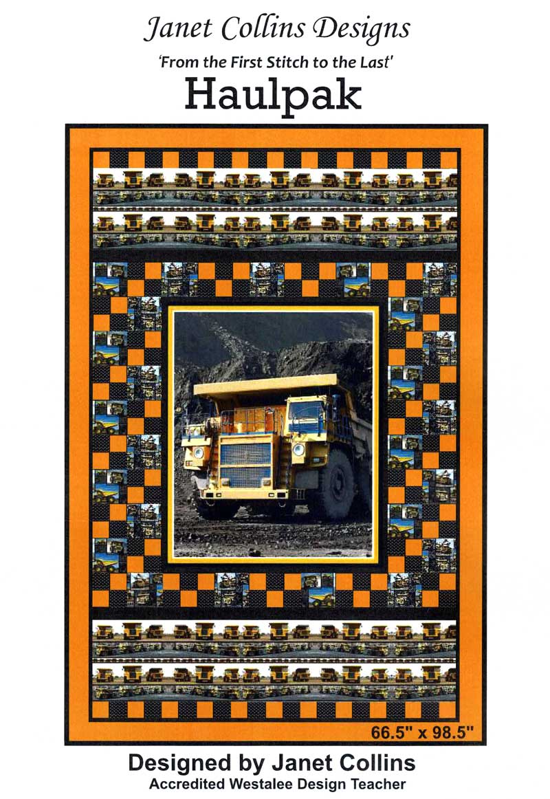 Haulpak: Mining Trucks (Quilt Pattern ONLY)