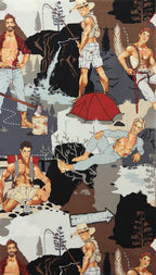 The Outdoorsy Type- Grey - by Alexander Henry - Three Wishes Patchwork Fabric