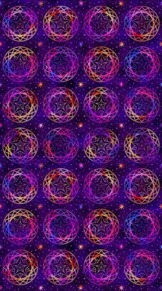 Cosmic Universe: Digital Panel Spheres (Purple)