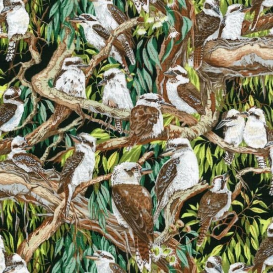Kookaburras by Nutex - Three Wishes Patchwork Fabric