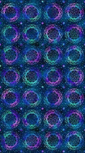 Cosmic Universe: Digital Panel Spheres (Blue)