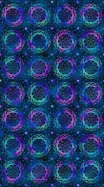 Cosmic Universe Digital Panel Spheres Blue - Northcott