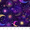 Cosmic Universe: Digital Moon Stars (Purple)