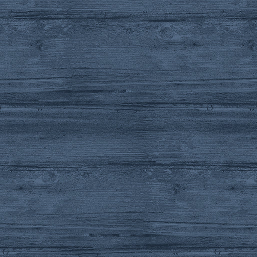 Washed Wood: Harbor Blue by Benartex - Three Wishes Patchwork Fabric