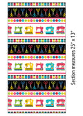Sew Excited:  Stripe by Benartex - Three Wishes Patchwork Fabric