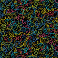 Sew Excited--Fun Threads-- Black  by Benartex - Three Wishes Patchwork Fabric