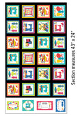 Sew Excited Panel by Benartex - Three Wishes Patchwork Fabric