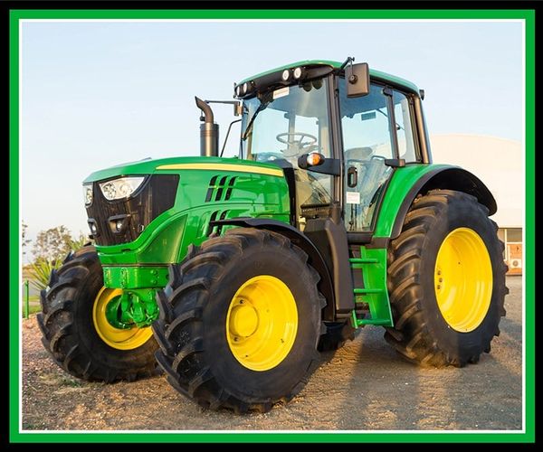 Farm Machines Green Tractor Panel by KK Designs
