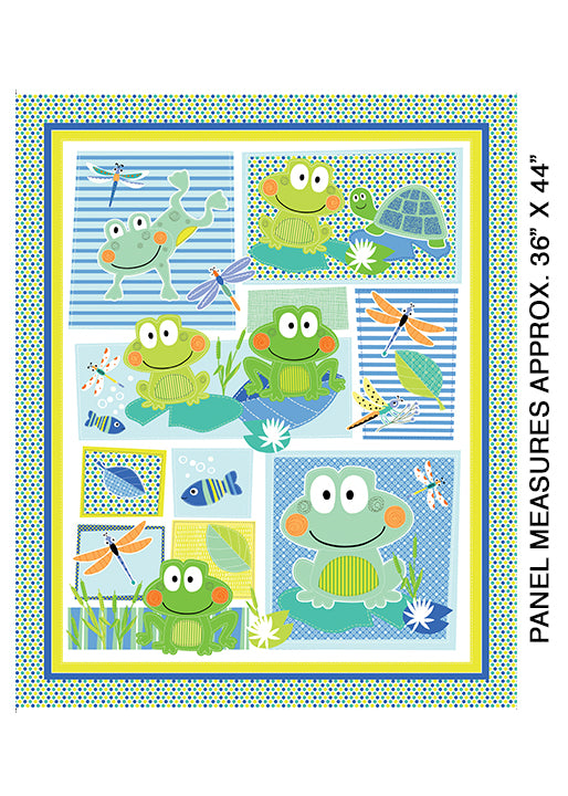 Toadily Cute Panel by Kanvas Studio for Benartex - Three Wishes Patchwork Fabric