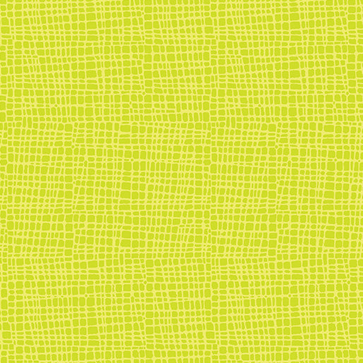 Toadily Cute: Crosshatch Coordinate - Lime by Kanvas Studio for Benartex - Three Wishes Patchwork Fabric
