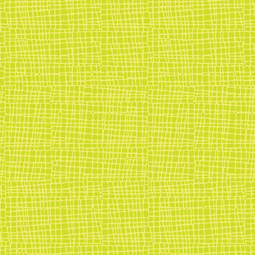 Toadily Cute: Crosshatch Coordinate - Lime by Kanvas Studio for Benartex