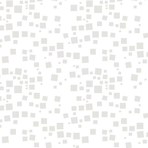 Cat-i-tude Geo Squares White - Ann Lauer Benartex - Three Wishes Patchwork Fabric