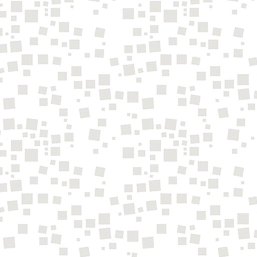 Cat-I-Tude Geo Squares White by Ann Lauer for Benartex